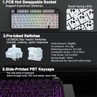AULA F75 Pro Wireless Mechanical Keyboard,75% Hot Swappable Custom