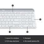 Logitech MK470 Slim Wireless Keyboard and Mouse Combo - Off White